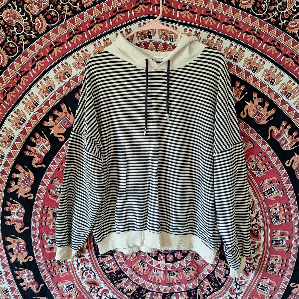Oversized Lightweight Hooded Long Sleeve Shirt Sweater